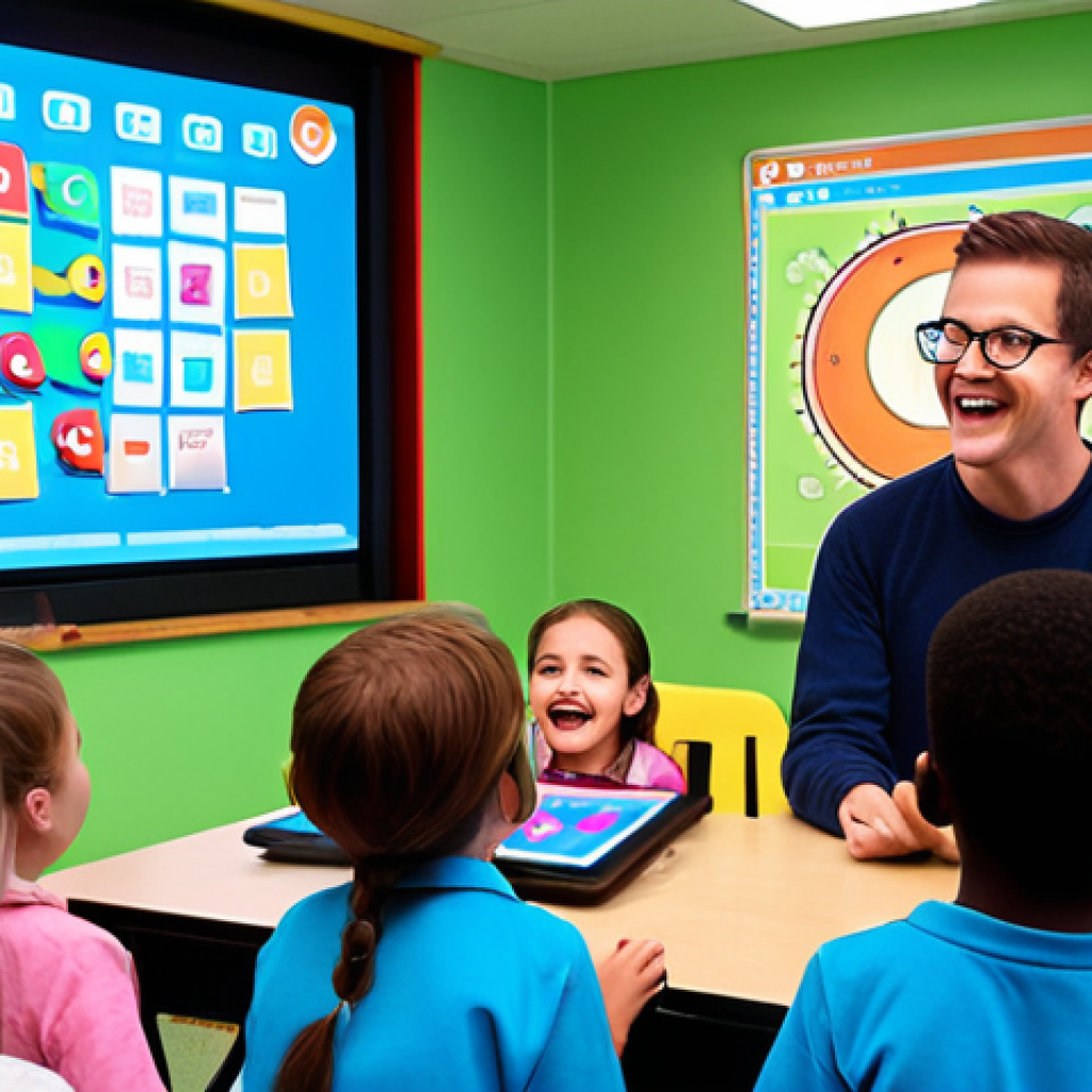 The Art of Simplified Programming for Children**
    A vibrant and modern classroom scene, filled with natural light. A charismatic male teacher, with a friendly expression, guides a diverse group of elementary school-aged children who are joyfully interacting with tablets and large interactive screens. The screens display colorful, intuitive visual programming interfaces, where complex code is represented by playful game characters, animated story elements, and simple, tangible metaphors like "variable boxes" and "loop gears." Abstract light trails and visual effects emanate from the screens, symbolizing the spark of understanding and creativity. The children's faces are lit with curiosity and excitement, highlighting the transformation of learning into an engaging adventure. The overall atmosphere is warm, inspiring, and full of potential.

2.  **Prompt for
