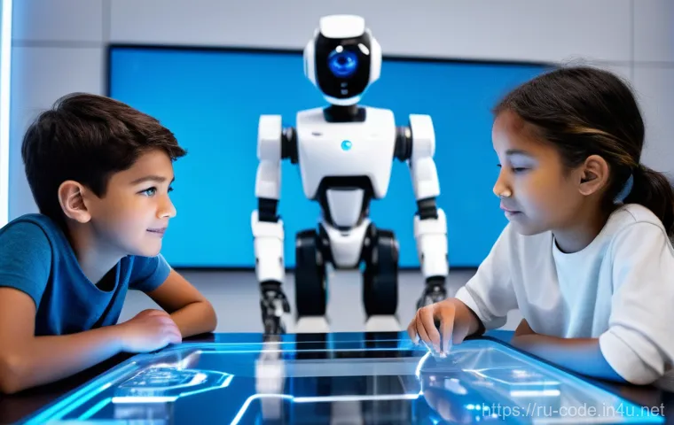 코딩교육지도사와 강의 교보재 활용 사례 - **Collaborative Project with a Guiding Mentor**
"A medium shot capturing three teenagers, aged 1... 코딩교육지도사와 강의 교보재 활용 사례 - **Collaborative Project with a Guiding Mentor**
"A medium shot capturing three teenagers, aged 1...