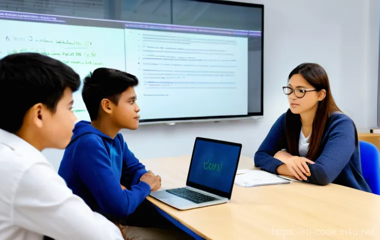 코딩교육지도사로서 팀워크 중심 수업 운영 - **Prompt:** A dynamic, diverse team of five software developers, men and women of various ethnicitie... 코딩교육지도사로서 팀워크 중심 수업 운영 - **Prompt:** A dynamic, diverse team of five software developers, men and women of various ethnicitie...