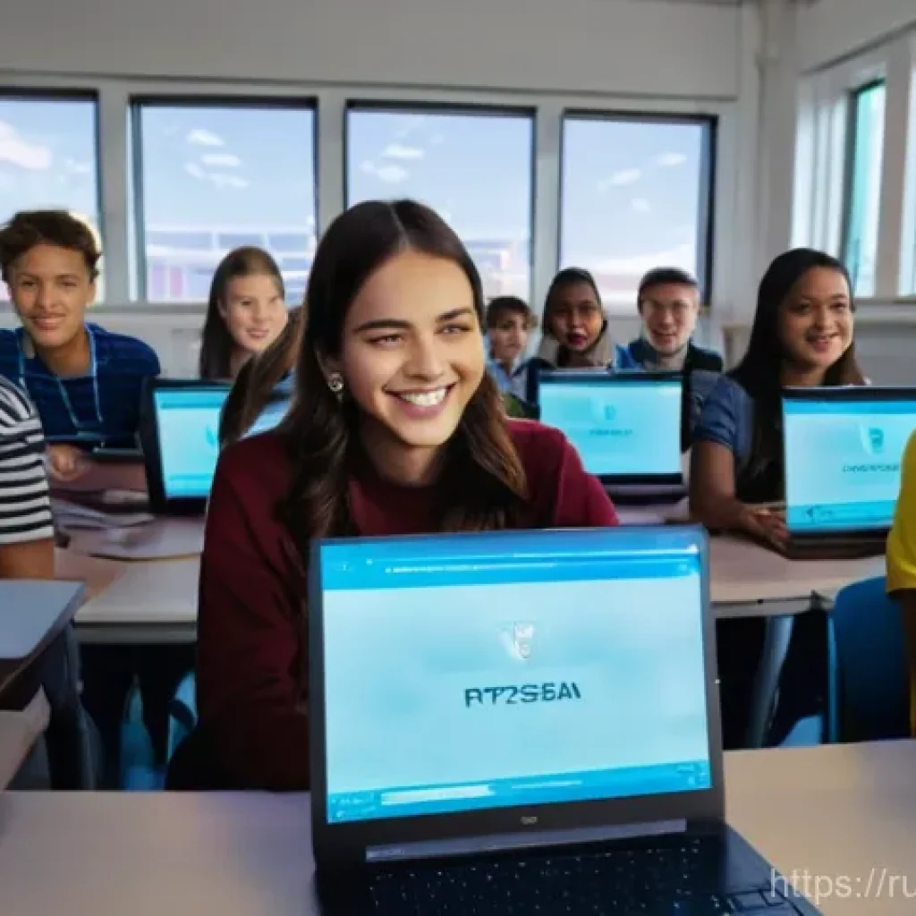 코딩교육지도사와 IT 업계 연계 사례 - **Prompt:** A vibrant, dynamic classroom scene where a diverse group of 15-20 students, ranging from...