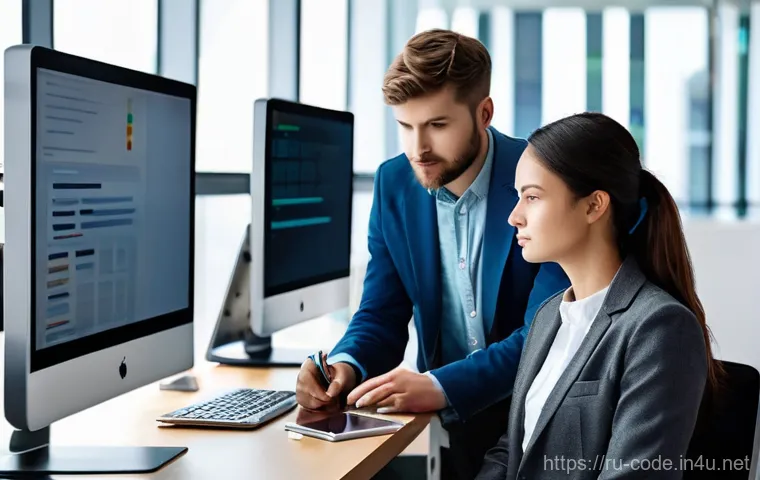 코딩교육지도사와 학습 자료 설계 사례 - **Prompt 2: "Gamified Coding Adventure Project"**
    An energetic, wide-angle shot of a group of 3-...