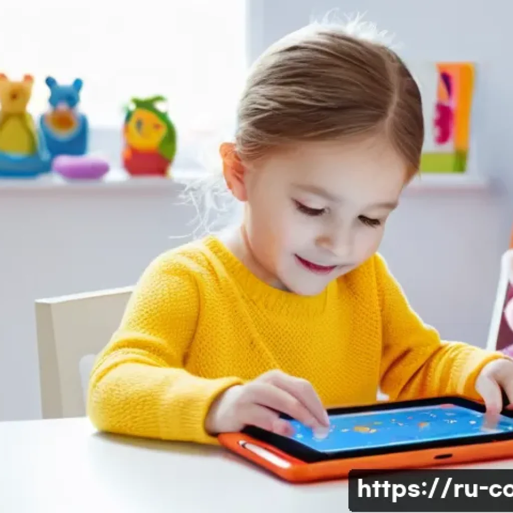 코딩교육지도사와 코딩 교육 교구 리뷰 - **Prompt: Young Child Discovering Scratch Junior**
    "A joyful 6-year-old Russian girl with bright...