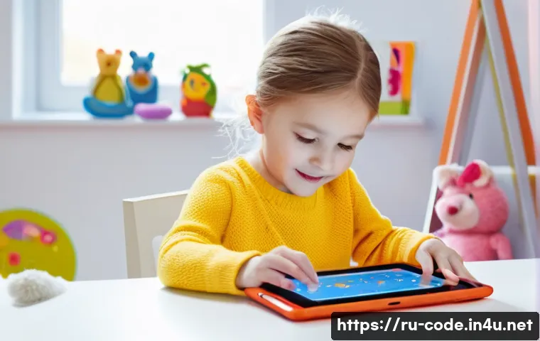 코딩교육지도사와 코딩 교육 교구 리뷰 - **Prompt: Young Child Discovering Scratch Junior**
"A joyful 6-year-old Russian girl with bright...